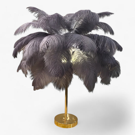 Skorter | FeatherGlow | Table lamp with touch control - LED with feathers for weddings and room decoration