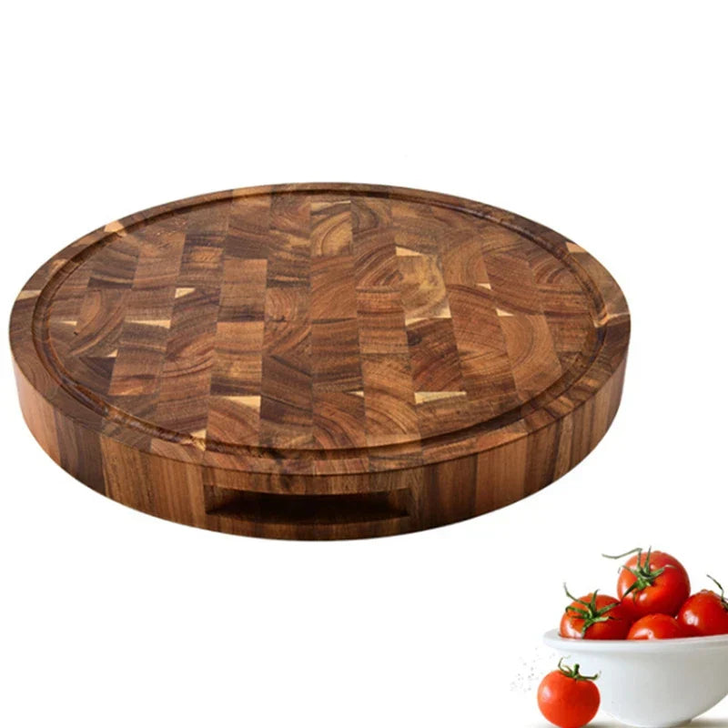 Skorter | ButcherGrain | Thick round acacia butcher block