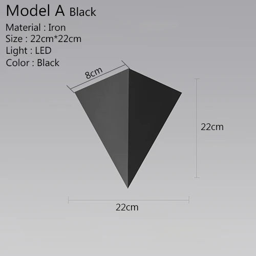 Skorter | Triangle Light - Minimalist LED Wall Lamp 3W | Indoor Lighting