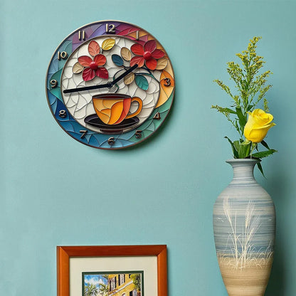 Skorter | Coffee Theme Aluminum Wall Clocks Decor