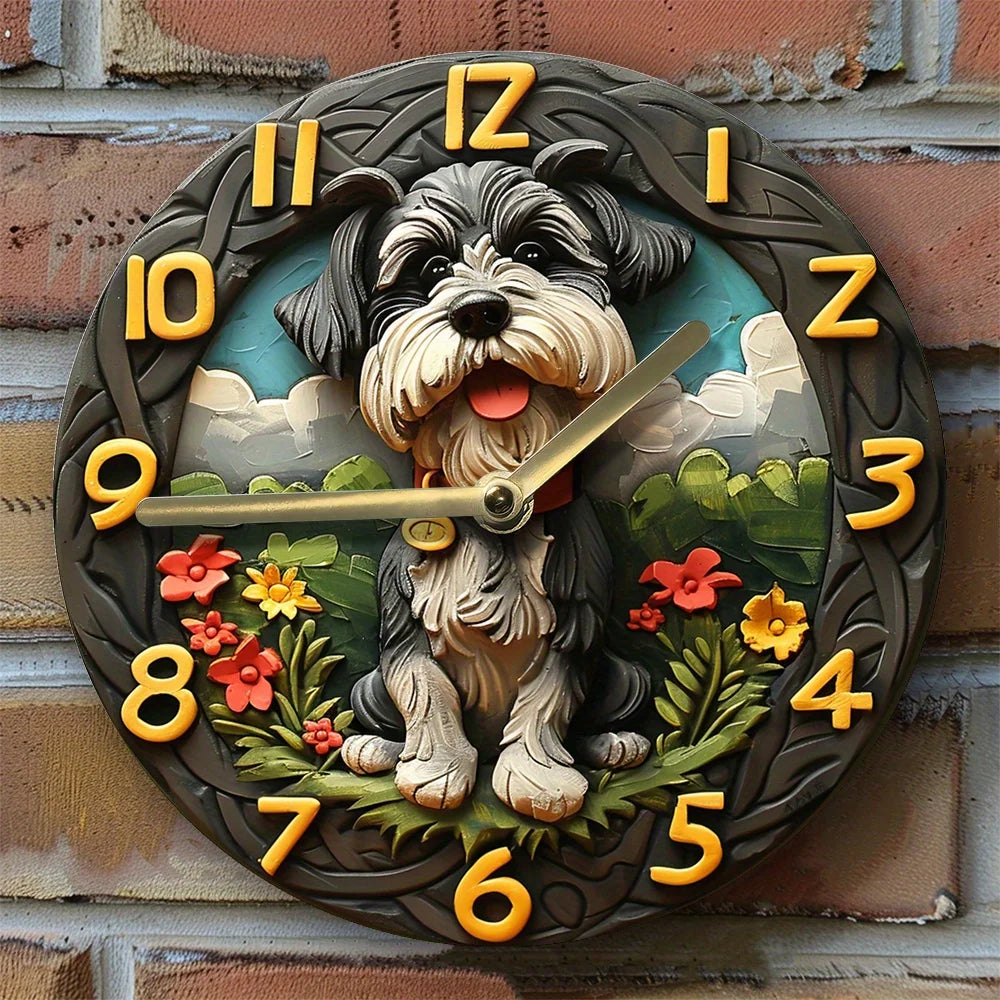 Skorter | Chic Silent Schnauzer Wall Clock