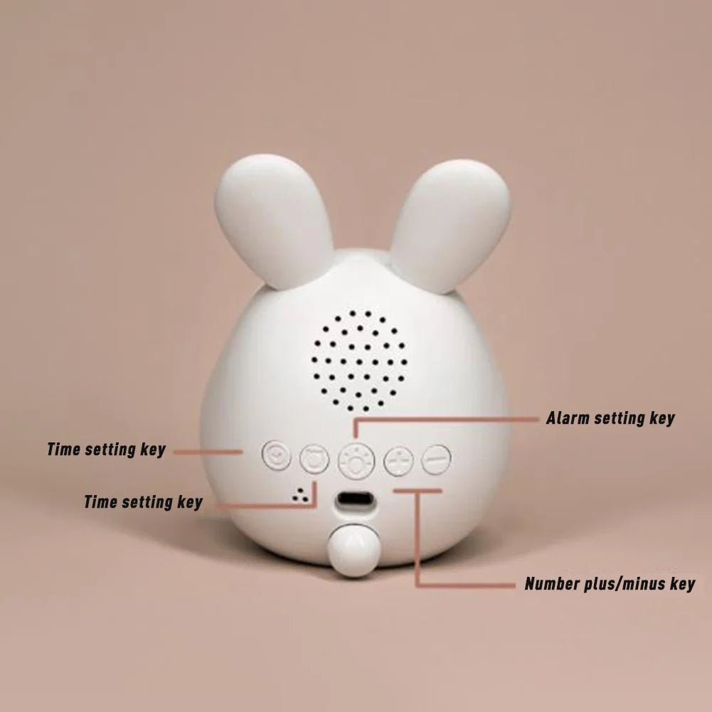 Skorter | WakkerKonijn – Kids alarm clock with LED night light and playful rabbit design