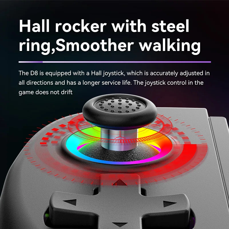 Skorter | BSP D8 RGB Wireless Tablet Controller with Bluetooth Stretching Joystick for Switch Gaming