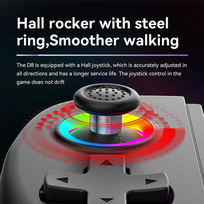Skorter | BSP D8 RGB Wireless Tablet Controller with Bluetooth Stretching Joystick for Switch Gaming