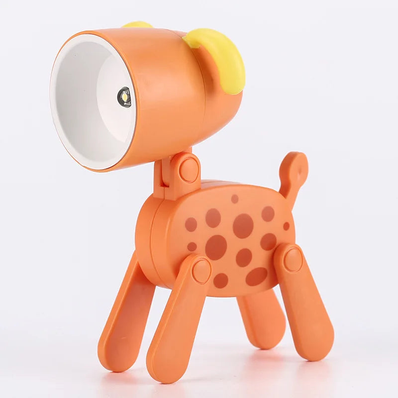 Skorter | Cute LED Night Light - Mini Dog, Deer, Dinosaur Folding Table Lamp for the Children's Room