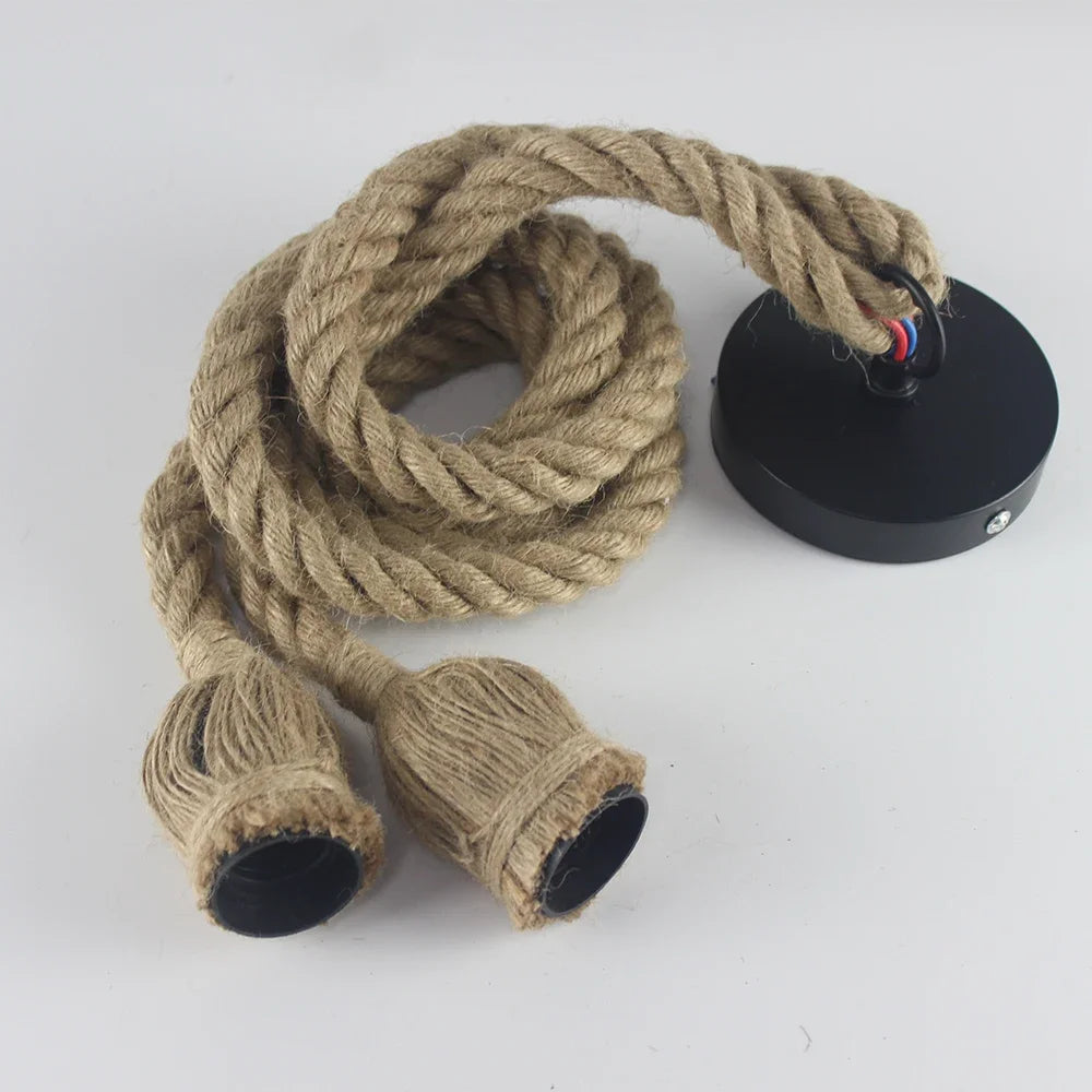 Skorter | Vintage Hemp Rope Pendant Light