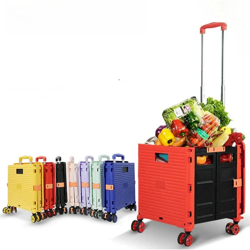 Skorter | Folding Shopping Trolley with Silent Wheels – EasyCart