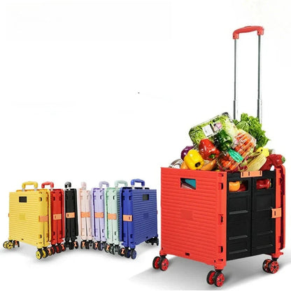 Skorter | Folding Shopping Trolley with Silent Wheels – EasyCart