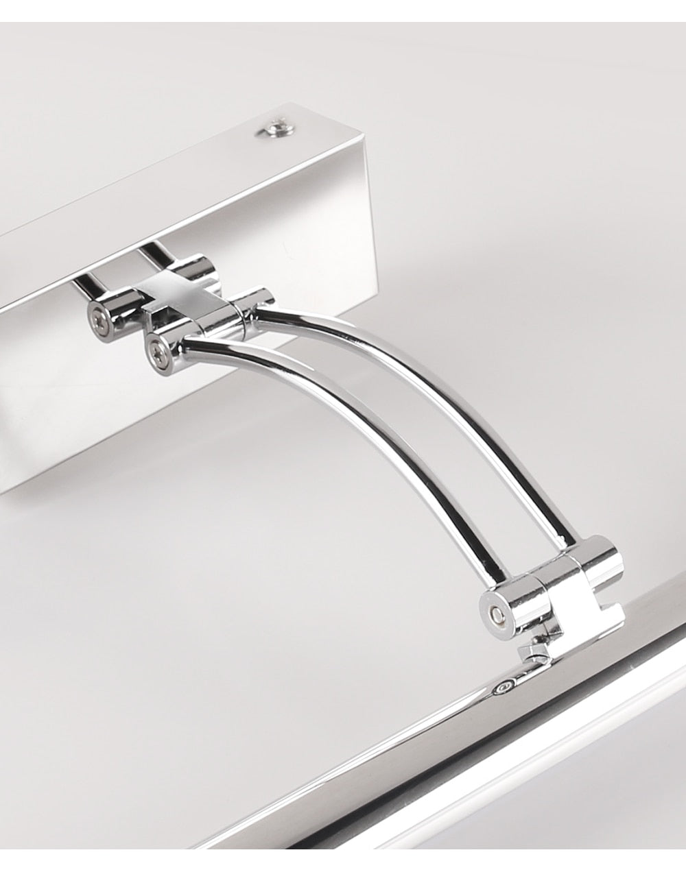 Skorter | 80-100cm LED wall lamp - Modern black/silver wall light for the bathroom, internally mounted picture light