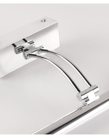 Skorter | 80-100cm LED wall lamp - Modern black/silver wall light for the bathroom, internally mounted picture light