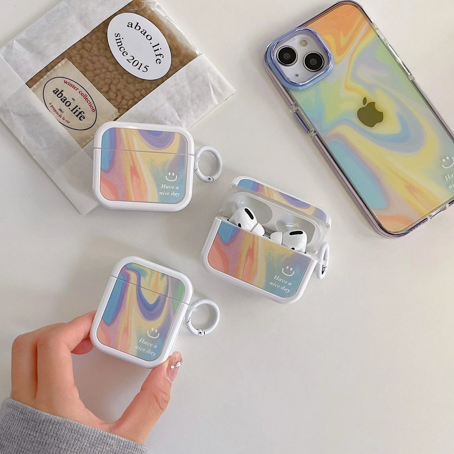 Skorter | Cute Hard Cover AirPods Pro 2/3 Case - Ring Holder