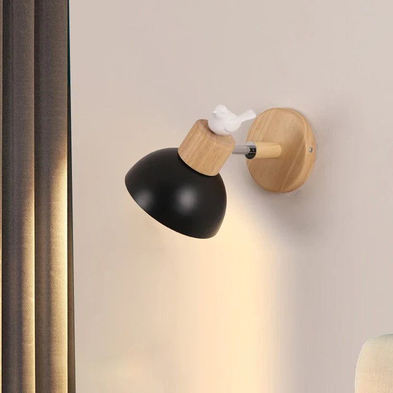Skorter | NordicWood - LED Wall Lamp Wood Iron Lighting