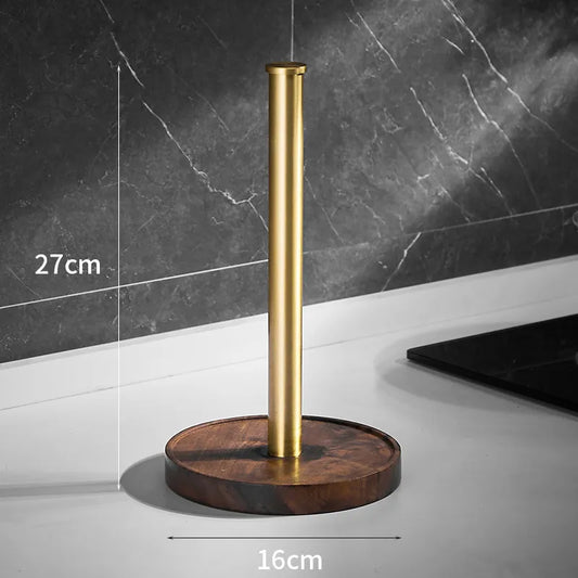 Skorter | Crafted Walnut Paper Towel Holder