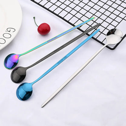Skorter | Golden 6-piece Long Handle Spoon Set