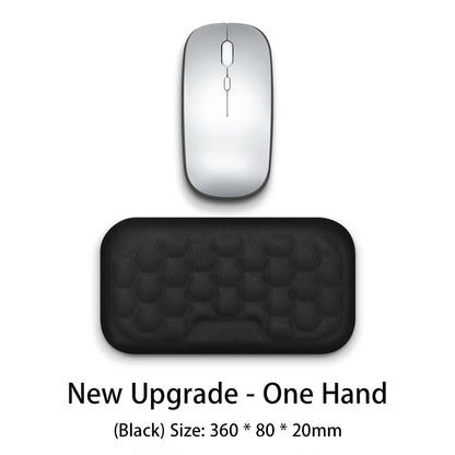 Skorter | Ergonomic Memory Foam Wrist Rest Mouse Pad - Office Typing & Notebook Support