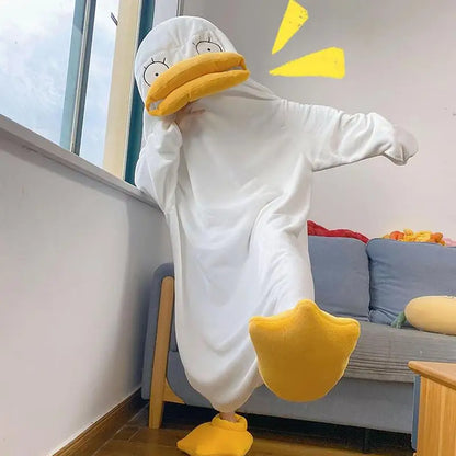 Skorter | Confused Duck Warm Adult Pajama Costume