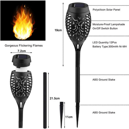 Skorter | Outdoor LED Solar Artificial Flame Lamp