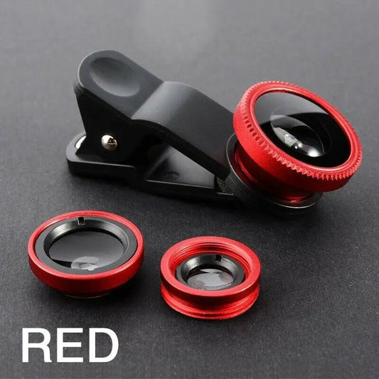 Skorter | 3-in-1 Fisheye Phone Lens Wide Angle Macro Kit