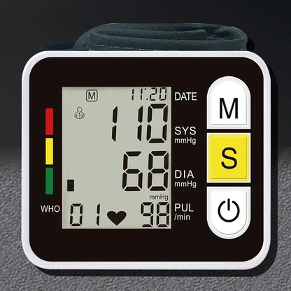 Skorter | Digital Wrist Blood Pressure Monitor with LCD Display – PulseTrack