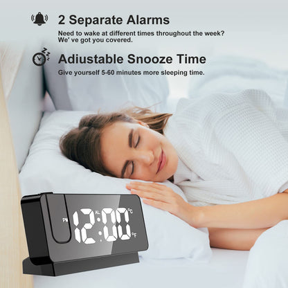 Skorter | LED Digital Projection Alarm Clock