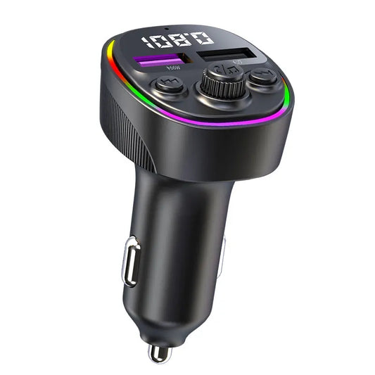 Skorter | Bluetooth 5.0 FM Transmitter Car Kit with Fast Charge Cable