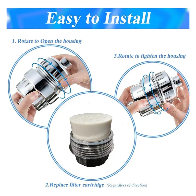 Skorter | 5-piece set shower filter replacement cartridges