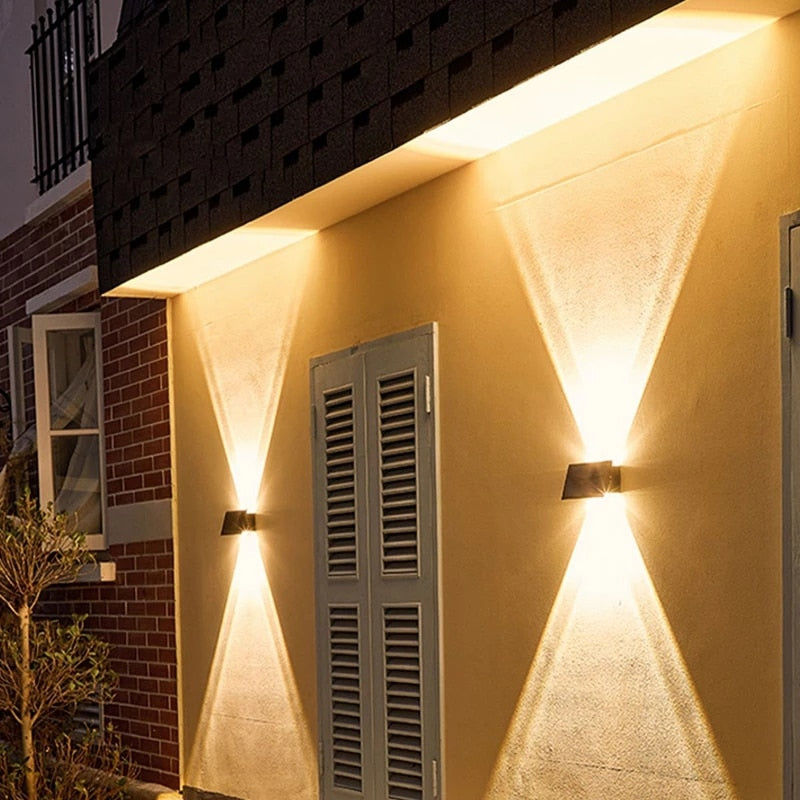 Skorter | SolarRay – Sleek Solar Wall Lamp for Stylish Exteriors