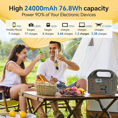 Skorter | 100W 24,000mAh Portable Power Station with LiFePO4 Battery – PowerGo