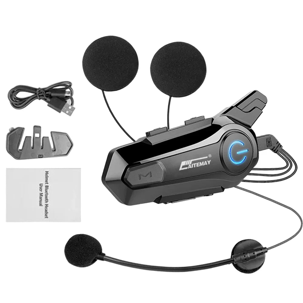 Skorter | Bluetooth Motorcycle Helmet Intercom Headset with 1000m Range & IPX6 Waterproof – RoadComm