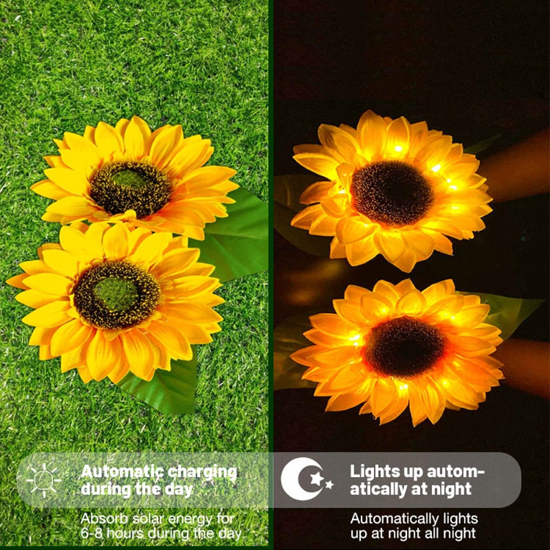 Skorter | Sunflower Waterproof Solar Led Garden Lights