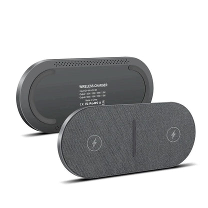 Skorter | DazzleCharge 40W Dual Wireless Charging Station – Fast & Safe