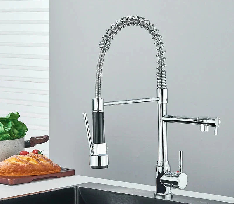 Skorter | FlexiNickel – 360° Swivel Kitchen Mixer Tap