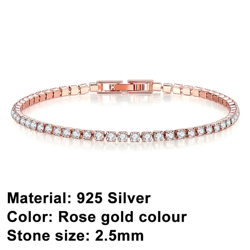Skorter | Tennis Bracelet – Shine with Attitude: Elegance in Sterling Silver and Hip-Hop Flair!