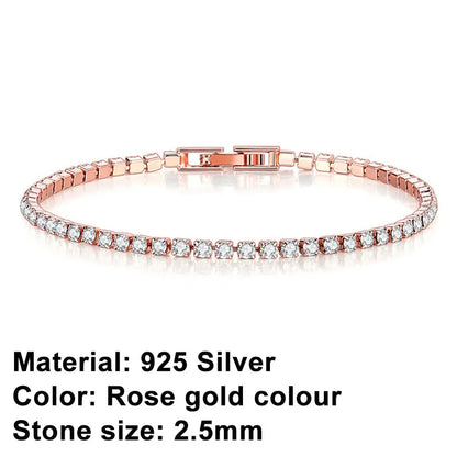 Skorter | Tennis Bracelet – Shine with Attitude: Elegance in Sterling Silver and Hip-Hop Flair!