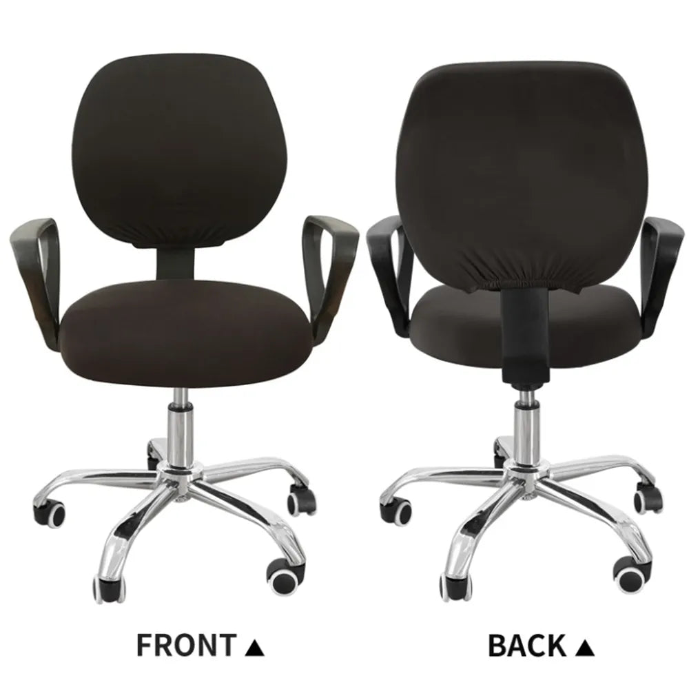 Skorter | 2-piece Split Office Rose Chair Covers