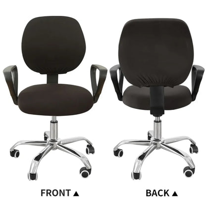 Skorter | 2-piece Split Office Rose Chair Covers