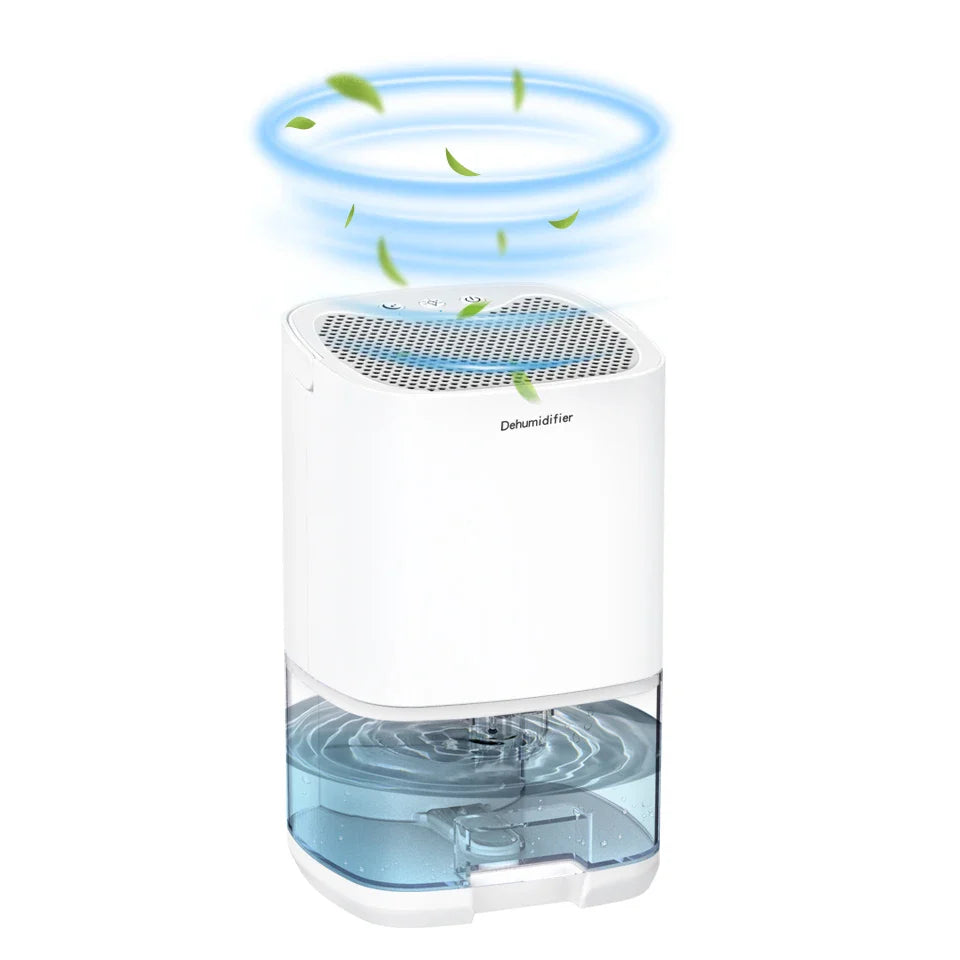 Skorter | 1000ml Portable 2-in-1 Dehumidifier with Air Filter & Night Light – Aveline