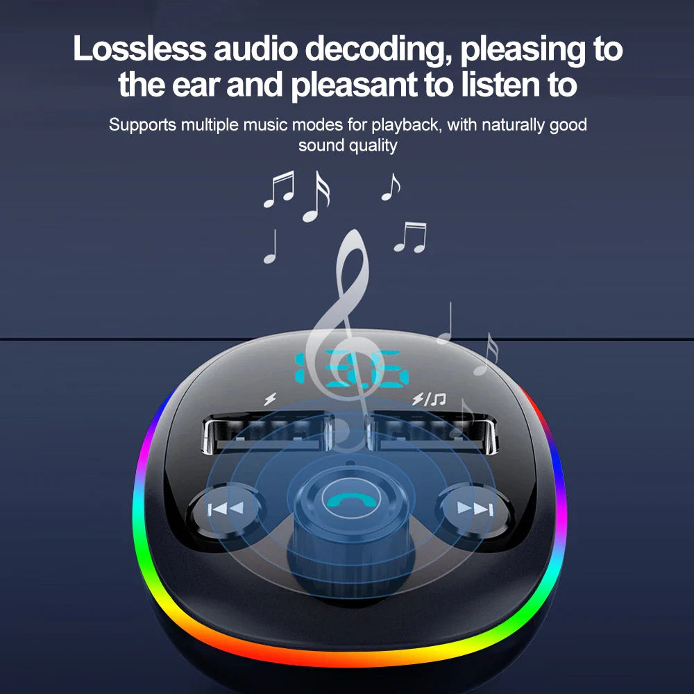 Skorter | Bluetooth Car FM Transmitter with Dual USB Charger