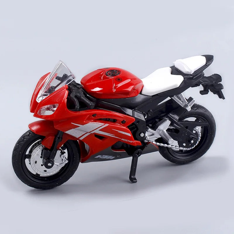 Skorter | 1:18 Scale Yamaha R6 Alloy Roller Sportbike Figures Diecasts Kids Toy Motorcycle Racing Model Replicas Collector's Gift for Boys