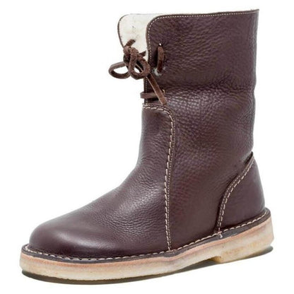 Skorter | Waterproof calf leather boots with wool lining