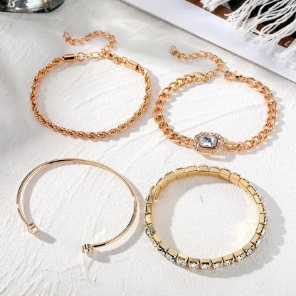 Skorter | Adjustable 4 Piece Chain Bracelets Set
