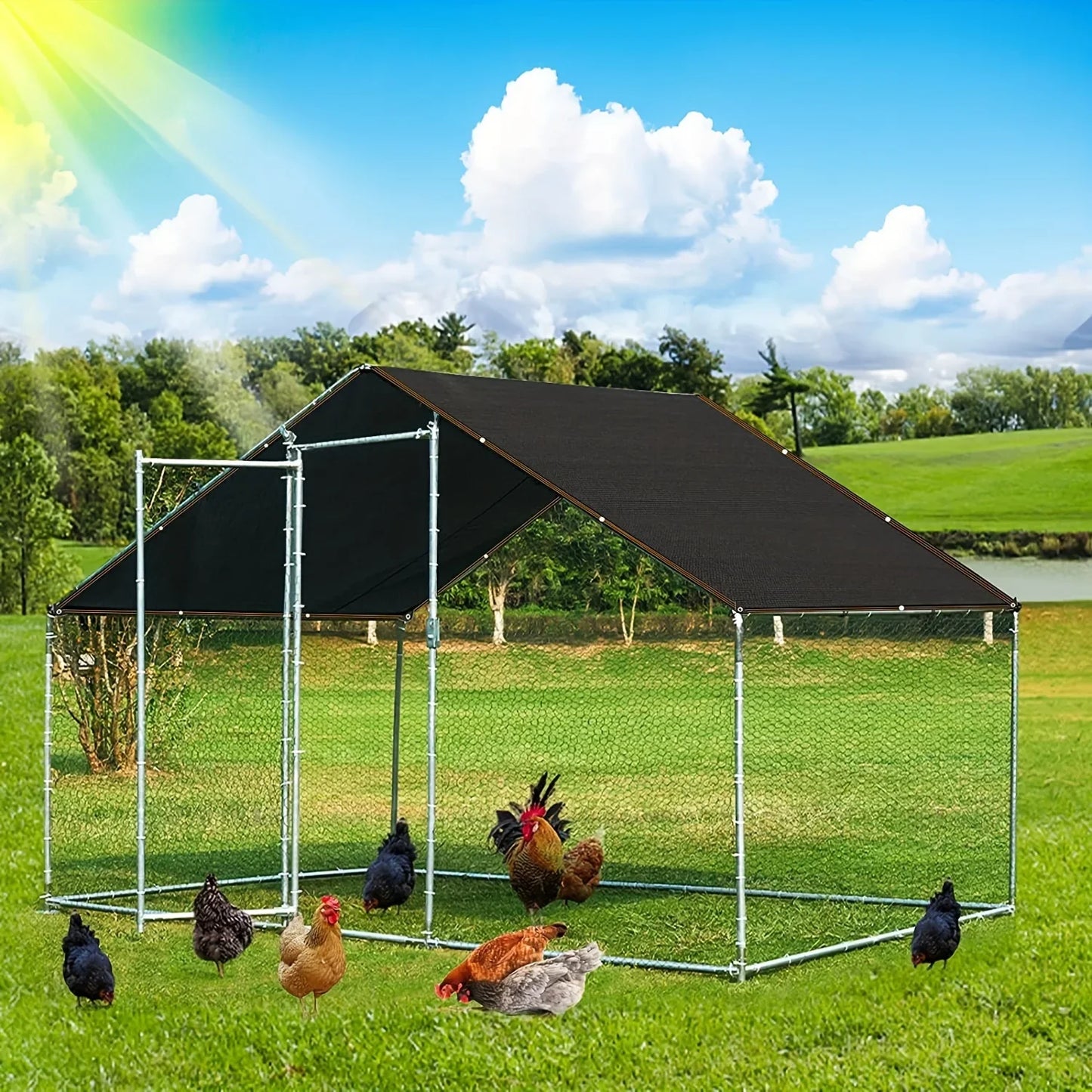 Skorter | Black Shade Cloth Mesh Cover – SunGuard (1+1 FREE)
