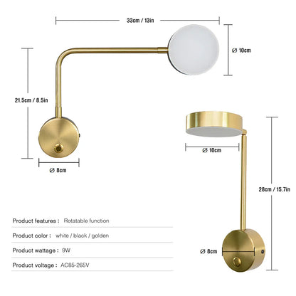 Skorter | NordicGlow - Rotatable LED Wall Lamp for Living Room and Bedroom