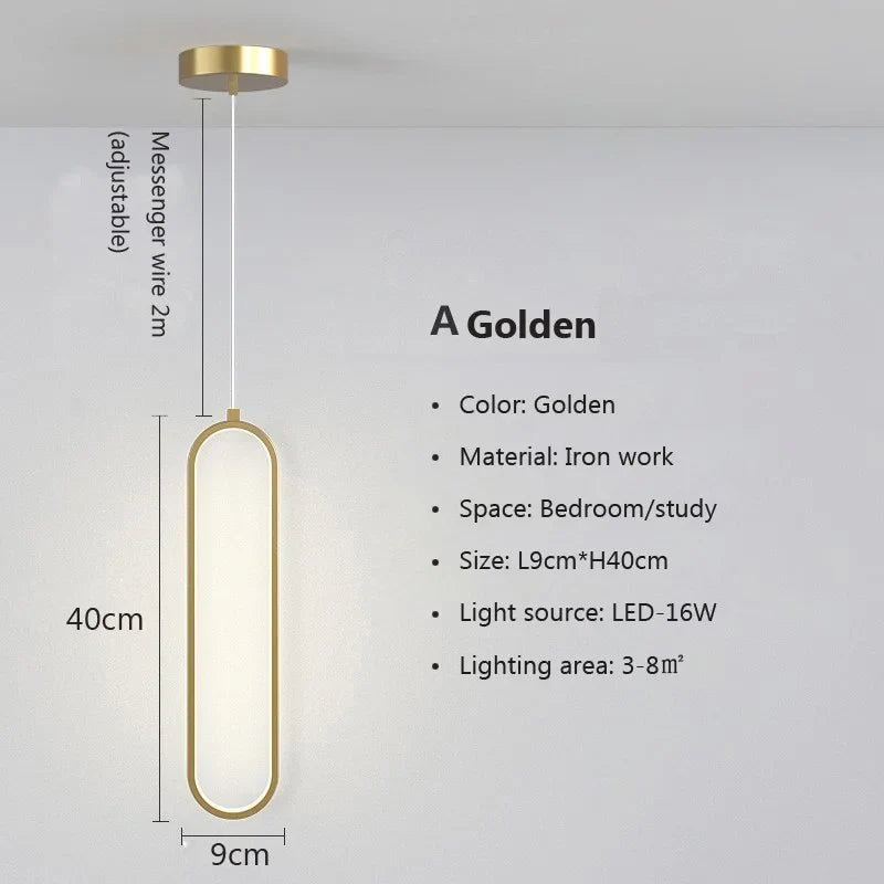 Modern Minimalist LED Pendant Light Chandelier