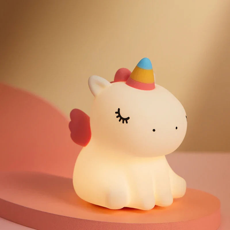 Skorter | Unicorn LED Night Light - USB Rechargeable Silicone Lamp