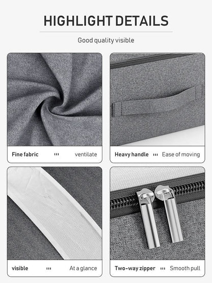 Skorter | CLOTHING STORAGE BAG – Foldable storage bag with view window & zipper for clothes & bedding