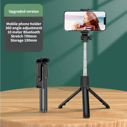 Skorter | Wireless Selfie Stick Tripod with Light, Bluetooth Remote for iPhone, TikTok Live Streaming