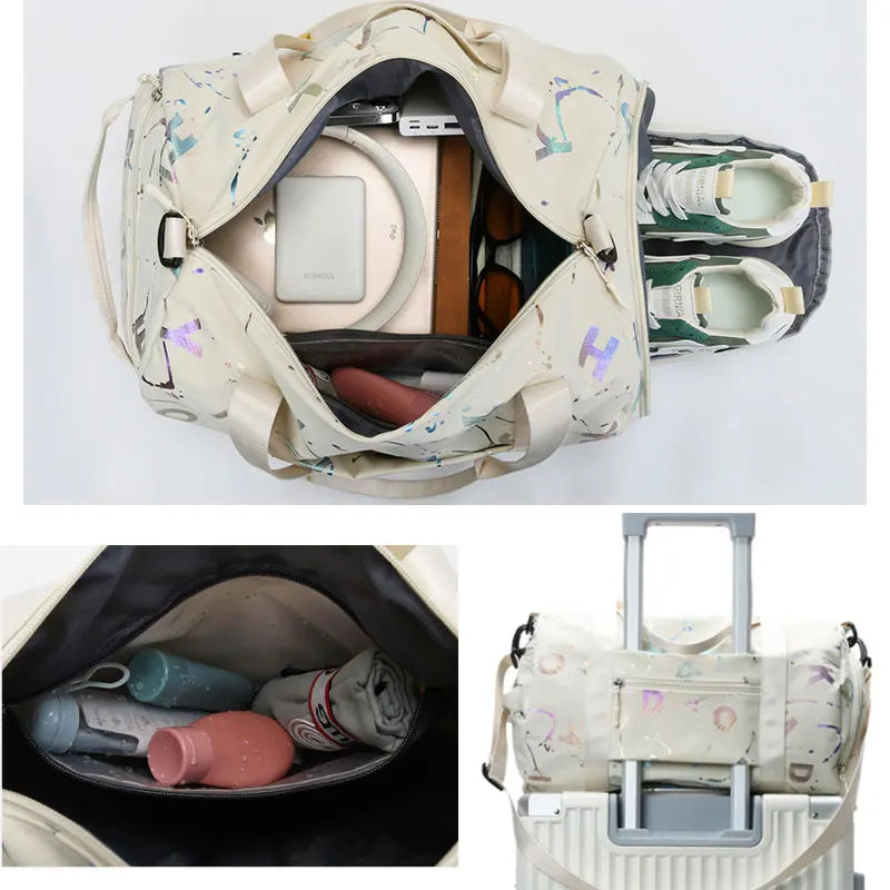 Skorter | FlexiZen Sports Bag with Shoe Compartment and Stylish Design – Water Repellent