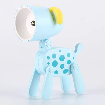 Skorter | Cute LED Night Light - Mini Dog, Deer, Dinosaur Folding Table Lamp for the Children's Room