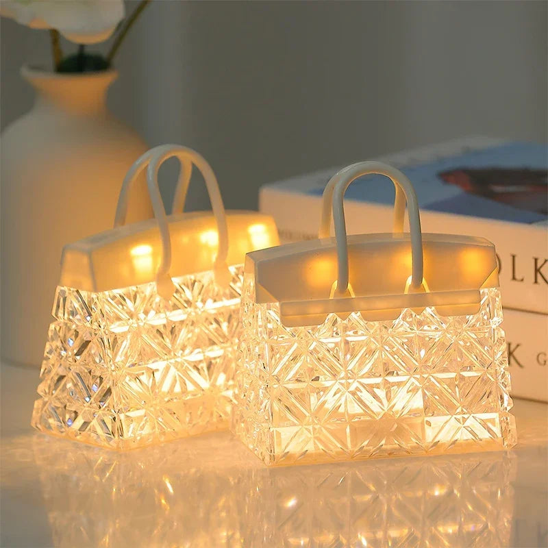 Skorter | CrystalBag | Creative Acrylic Night Light in Handbag Shape